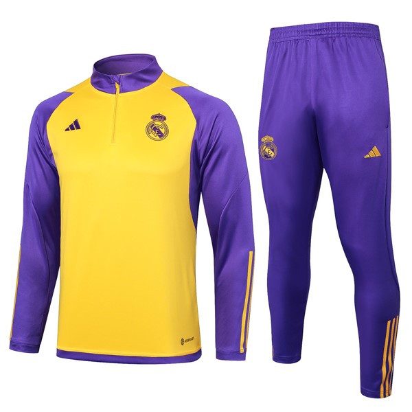 Sudadera De Training Real Madrid 2024-2025 Amarillo Purpura